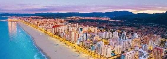 Gandía playa noche