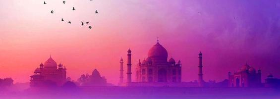 India amanecer Taj Mahal